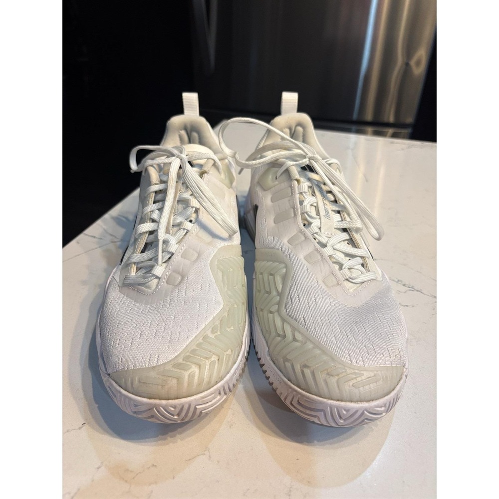 NikeCourt React Vapor NXT HC Tennis Pickleball Shoes White Men's Size 9